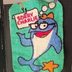 Vintage 1969 Star-Kist Charlie the Tuna "Sorry Charlie" Bath Mat Rug